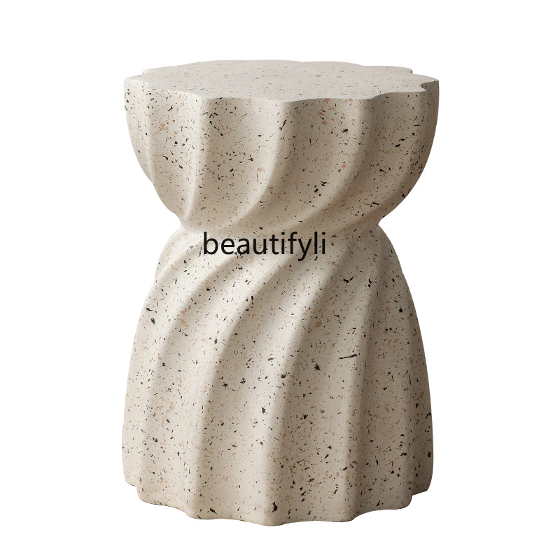 

yj Nordic Minimalism Design Art Side Table Fashion Cream Style Modern Sofa Side Table Side Table