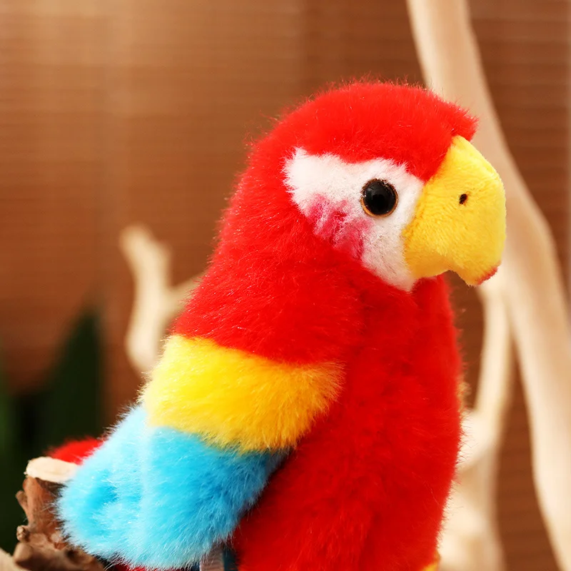 Cute Plush Parrot Toy with Magnet