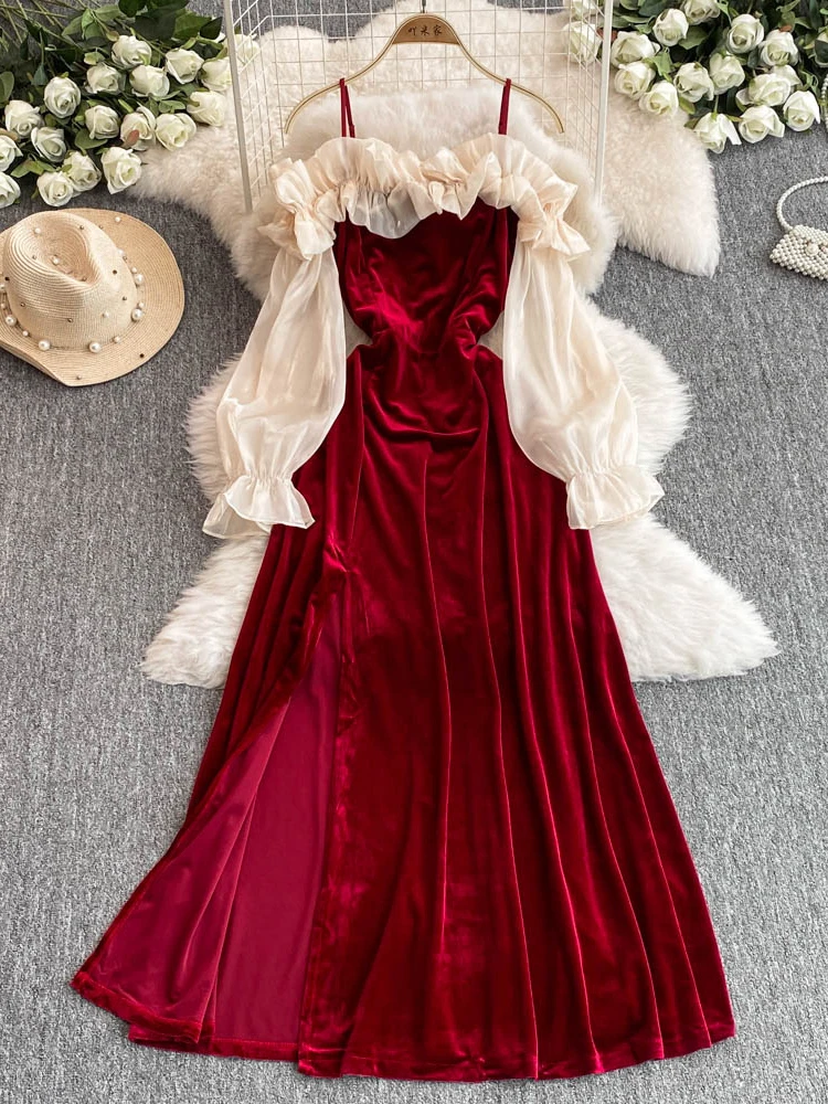 chinese dress ladies Amazon.com: OBEEII Red Velvet Dress for Women Formal Long Dress Elegant V  Neck Wrap Bodycon Cocktail Party Midi Dress Homecoming Evening Wedding  Guest Long Sleeve Christmas Dress Wine Red XL : Clothing, main image 0