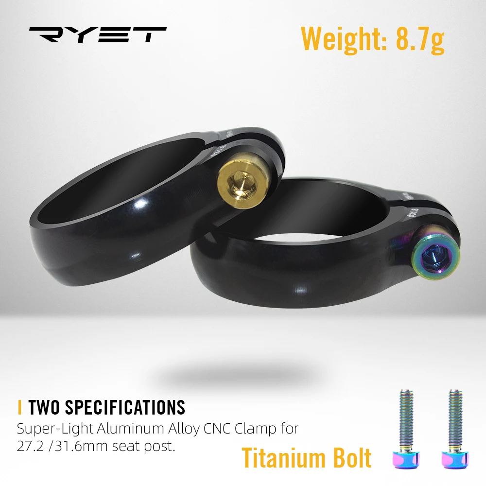 Pince De Tige De Selle De Vélo Ultralégère, En Alliage De Titane CNC, Pour Tige De Selle De Vélo De Montagne De 27.2/30.8/31.6mm, Pièces De Cyclisme