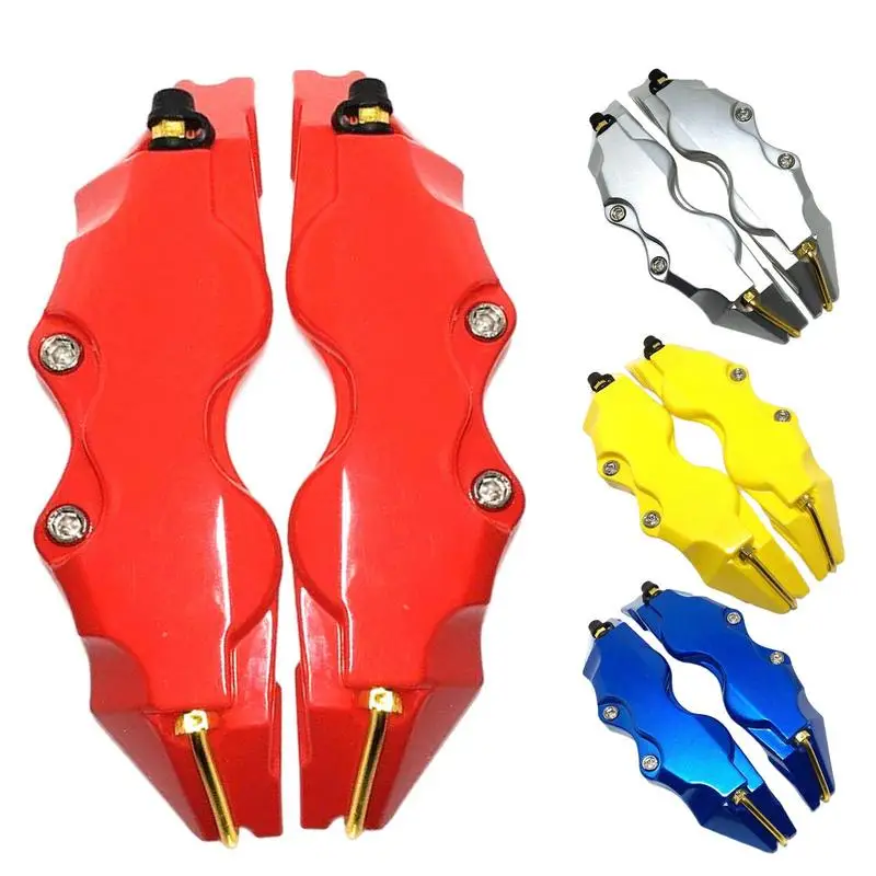 

Car Brake Caliper Cover 2pcs Brake Cover Caliper Cover Kit Wheel Modification Decoration Auto Replacement Parts Accessories