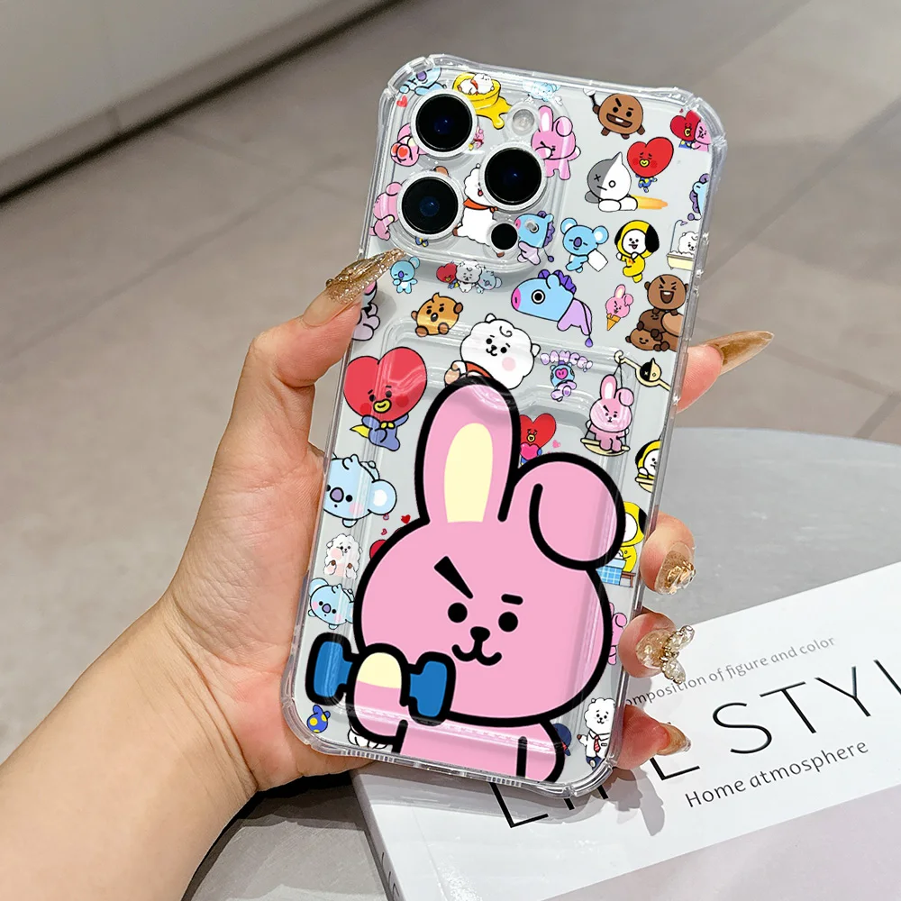 Cartoon B-BTS Card Holder Case - Stylish & Durable Cover