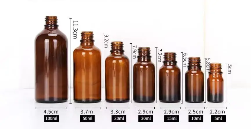 Spray Bottle, Refillable Bottle, Refillable Empty Bottle, Refillable Cosmetic Bottle, Cosmetic Bottle, Cosmetic Bottle Set, Refillable Spray Bottle, Cosmetic Dispenser Bottle, Refillable Bottle Set 5PCS 5/10/15/20/50/100ml Amber Glass Spray Bottle Essential Oil Atomiser Cosmetic Dispensing Container Portable Travel Bottle
