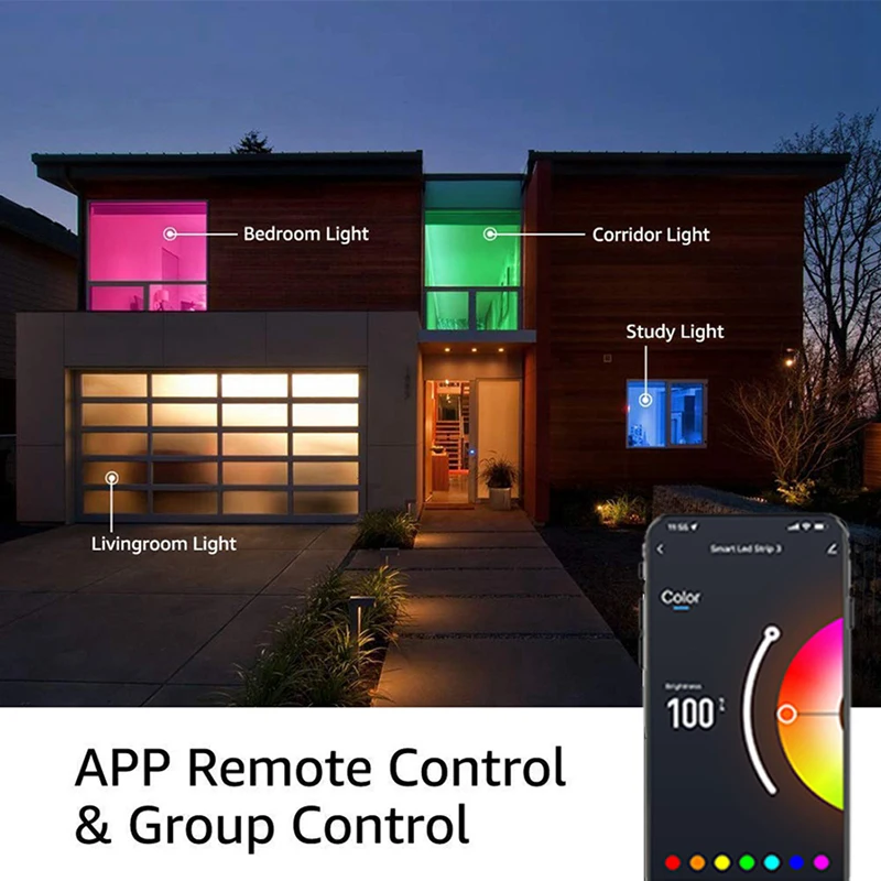 Wifi Bluetooth Tuya RGB Led Controller 12V 4 Pin Music Sync Smart DC 5-24V