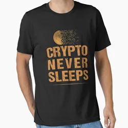 Vintage 100% Cotton Bitcoin Logo T - Shirt for Men, Large Adult Sizes S - 6XL (Black)