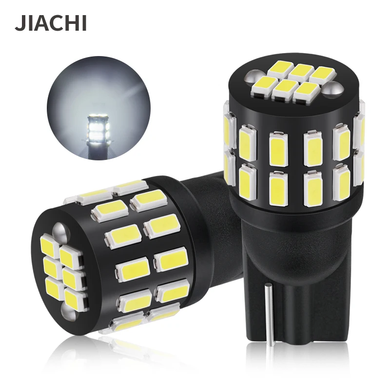 JIACHI 100PCS Super Bright Auto Car Accessories W5W 5W5 T10 Led Bulbs Light 194 168 Retrofit Lamp White Red Blue Yellow DC12-24V