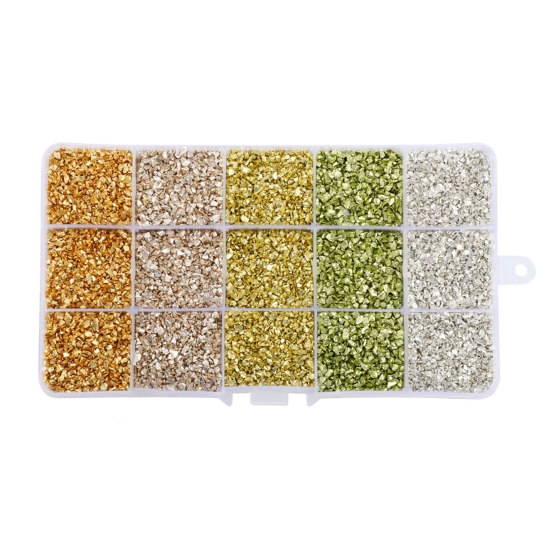 Y4QE 1 Box Irregular Broken Glass 3D Stone DIY Art Decoration Manicure Tools