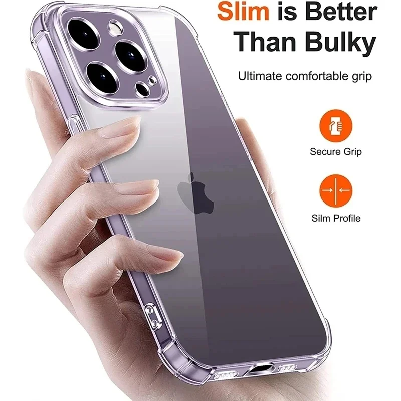 รูปสินค้า เคสซิลิโคนใสกันกระแทก iPhone รุ่นใหม่