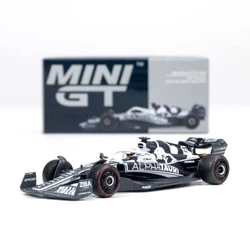 MINIGT 1/64 AlphaTauri AT03 #22 Yuki Tsunoda 2022 F1 MGT00521-CH Motor Vehicle Die-casting Automotive Model Ornaments Cas Toys