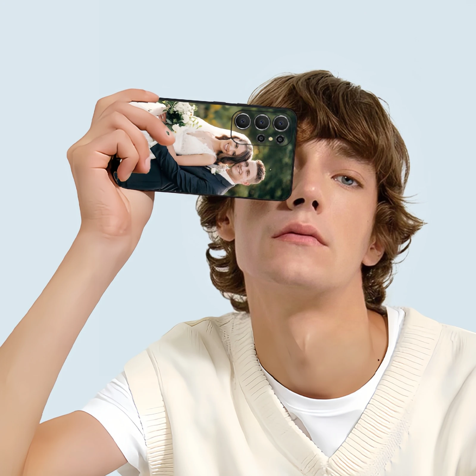 Customized Straight Edge Phone Case with Modern Design
