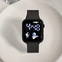 New Led Electronic Watch For Children Square Digital Outdoor Sports Students Watch Electronic Watch Gifts Relogio Feminino 1