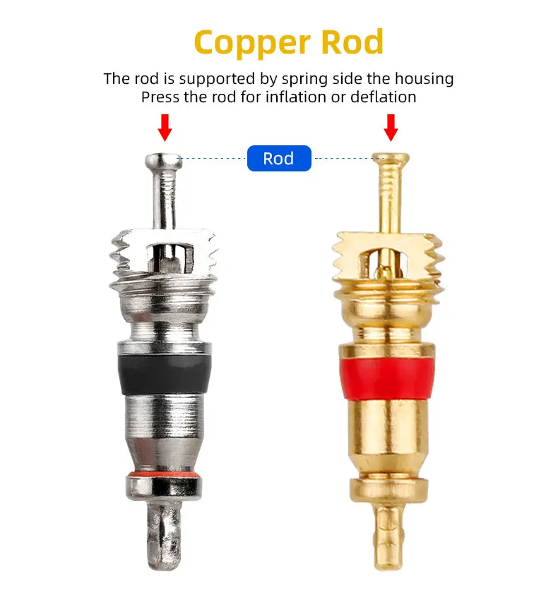 Description Picture 5 of itemAV Schrader Valve Core Universal Use for Automatic Cars Trunks Bicycles Copper Tire Valve Core Replacement Removal Tool Optional