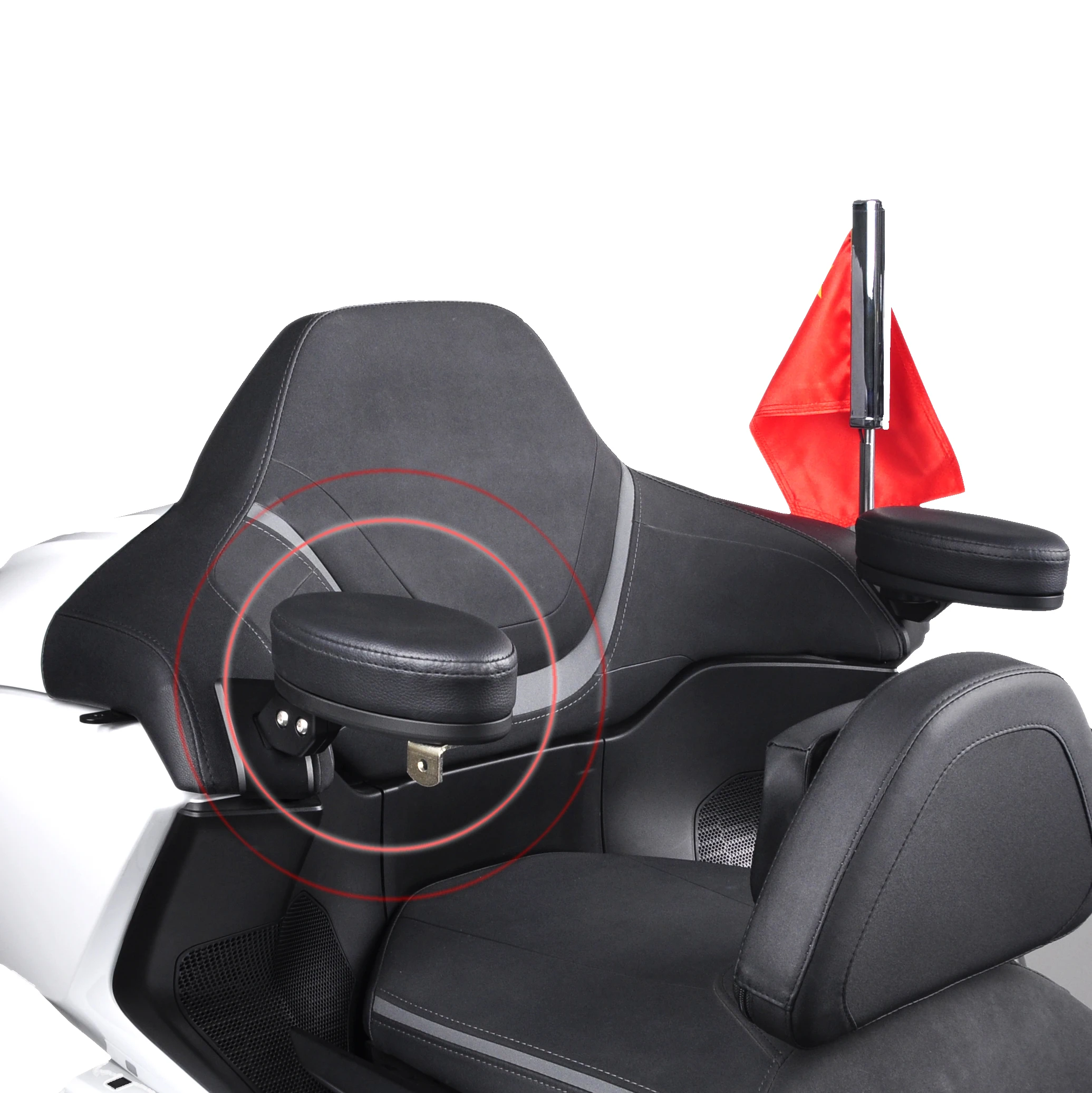 

Задний подлокотник для мотоцикла, пассажирские поручни для Honda Gold Wing 1800 GL1800 2018-2020, ПВХ кожа