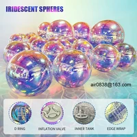 Hot Sales Giant Chrome Plated Inflatable Mirror Ball Reflective Mirror Sphere Disco Balloon For Christmas Party Decoration 2