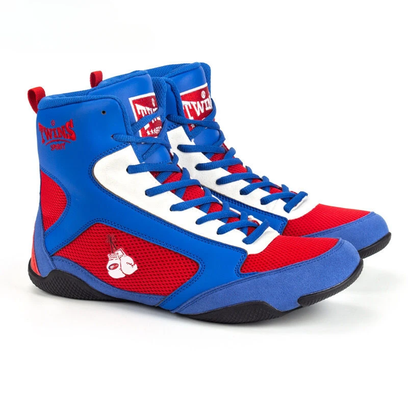 Men's and Women's High-top Wrestling Shoes Free Combat Training Sports Shoes Non-slip Comfortable and Lightweight Boxing