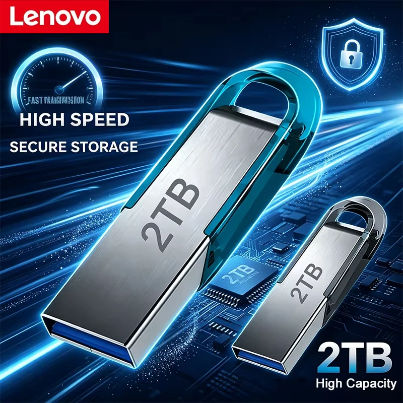 High-Speed Metal USB Flash Drive - 2TB Storage