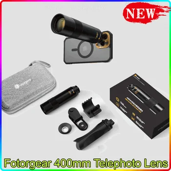 Fotorgear 400mm Mobile Phone Telephoto Additional Lens Universal Long Range Photography Professional Cell Phone Telephoto Kit