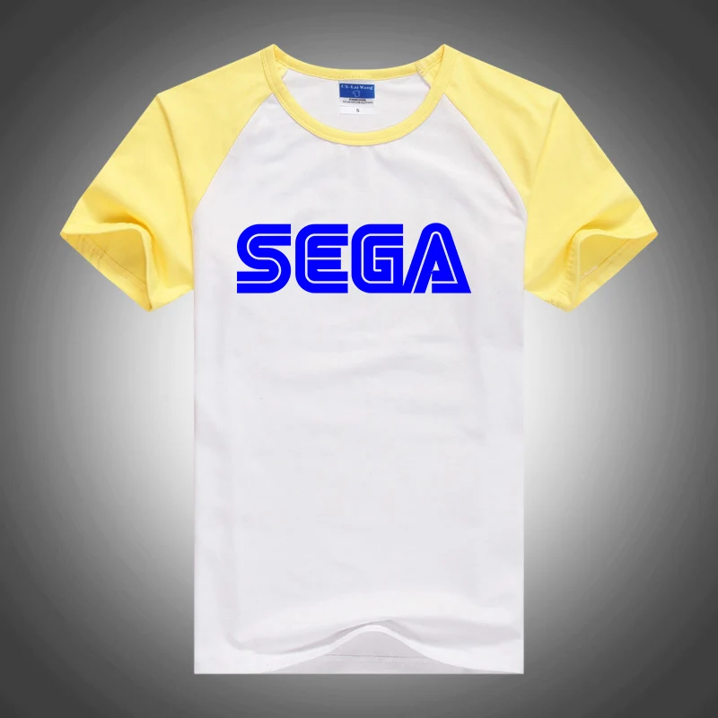 Sega 2023 Men New Spring and Summer Patchwork Short Sleeve Comfortable Casual Breathable Round Neck Top