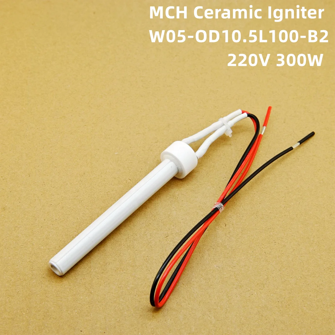 pellet igniter ceramic 220V300W Dry burning resistant ceramic electric heating tube with fast ignition and long service life