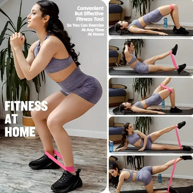 7Pcs TPE Resistance Bands Set Rubber Loop Strength Training Workout Yoga Gym Equipment Elastic Portable Pilates Fitness Band 4