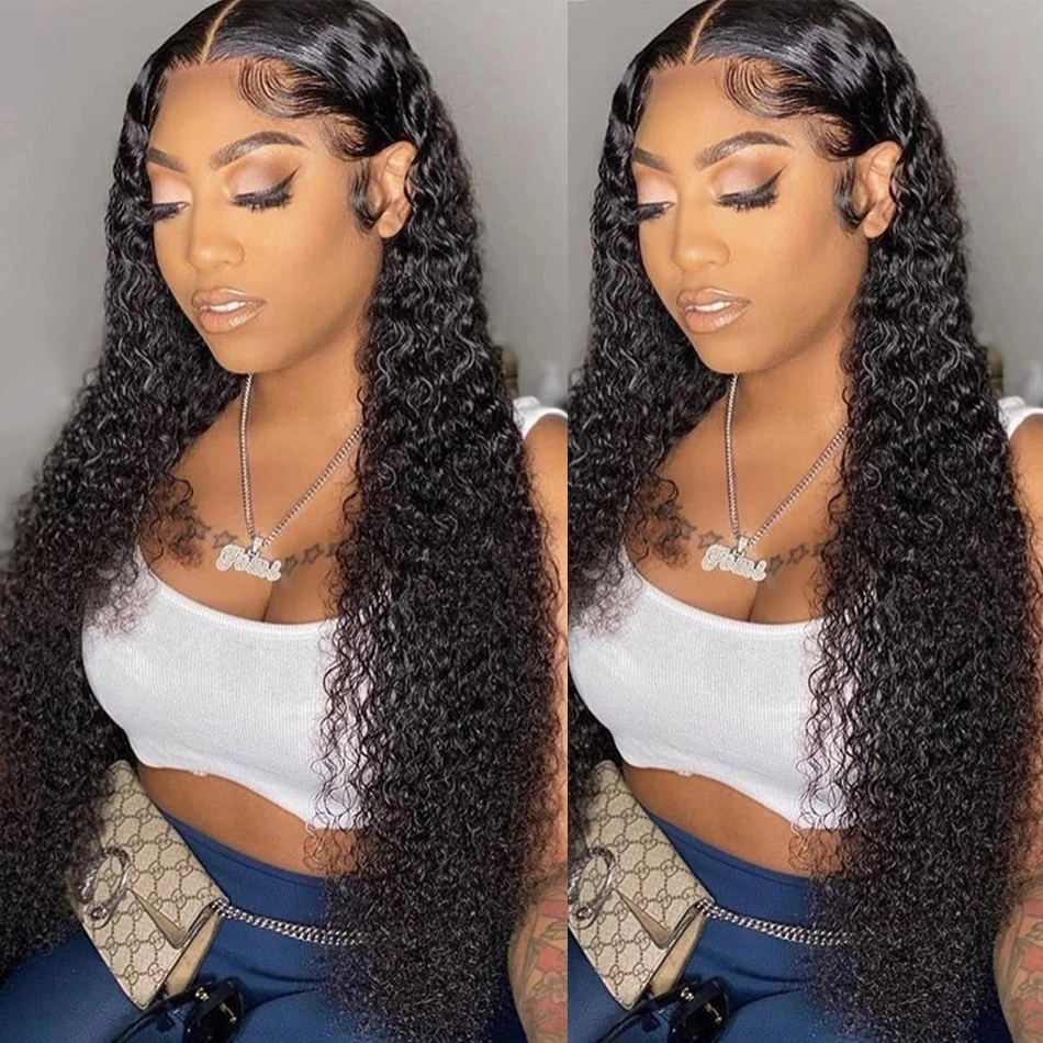 Curly HD Transparent Lace Front Human Hair Wigs For Women Brazilian Curly Human Hair Wigs Remy Bob 13x4 human hair wig lace front wig human hair wigs front lace wig