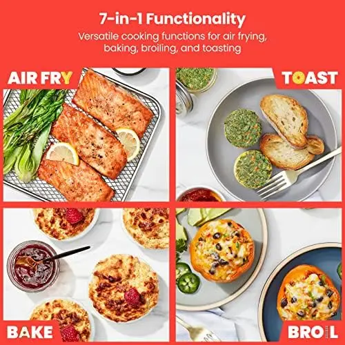 Air Fryer Toaster Oven Combo, 7-in-1, Convection Oven Countertop Extra  Large 19 Quart Oven Air Fryer - AliExpress