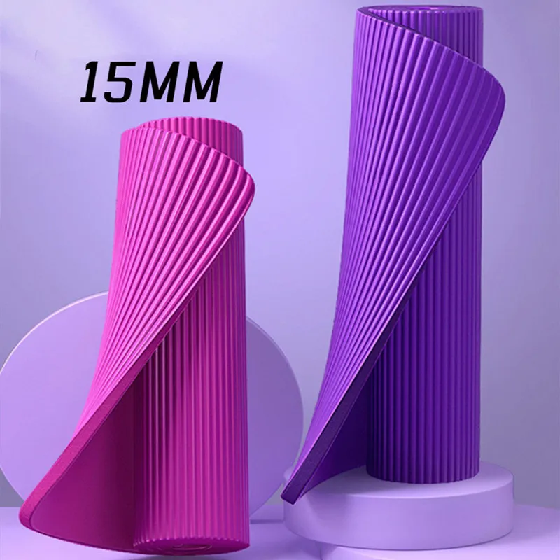Anti-skid yoga mat, 15mm, comfort, for fitness,Exercise, gymnastics,Slimming, home gym, workout, Foam mat, training sports mats