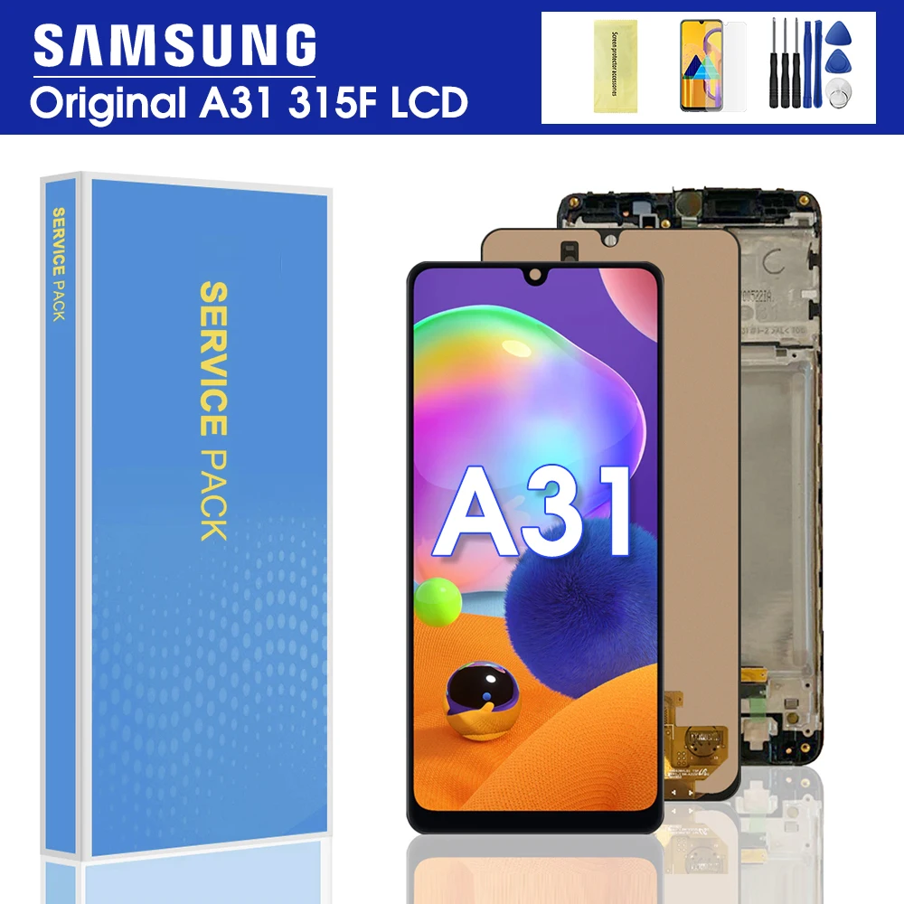 6.4" Original A31 Display For Samsung Galaxy A31 A315 Sma315f Lcd