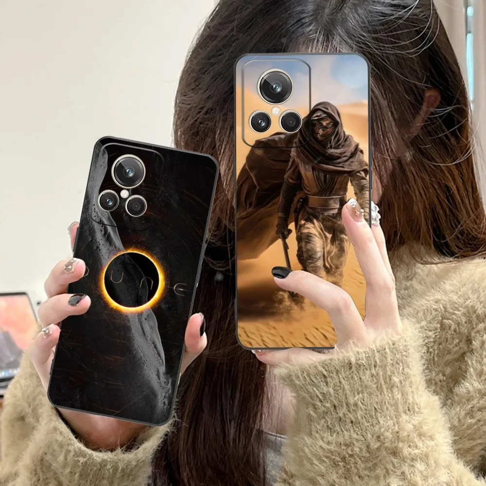 Fashion D-Dune Mobile Cell Phone Case For Realme Gt 2 9I 8I 7I Pro X50 X2 C35 C21 C20 C11 C3 Black Soft Phone Cover Funda