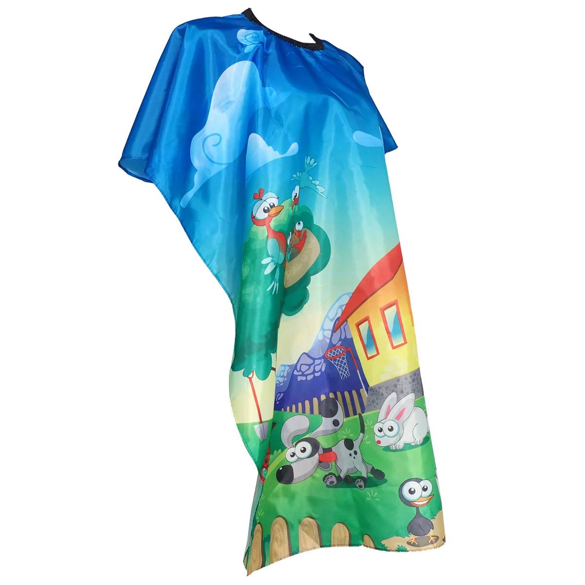 

Waterproof Kid Hair Cutting Cape Animal Patterned Barber Styling Salon Cloak