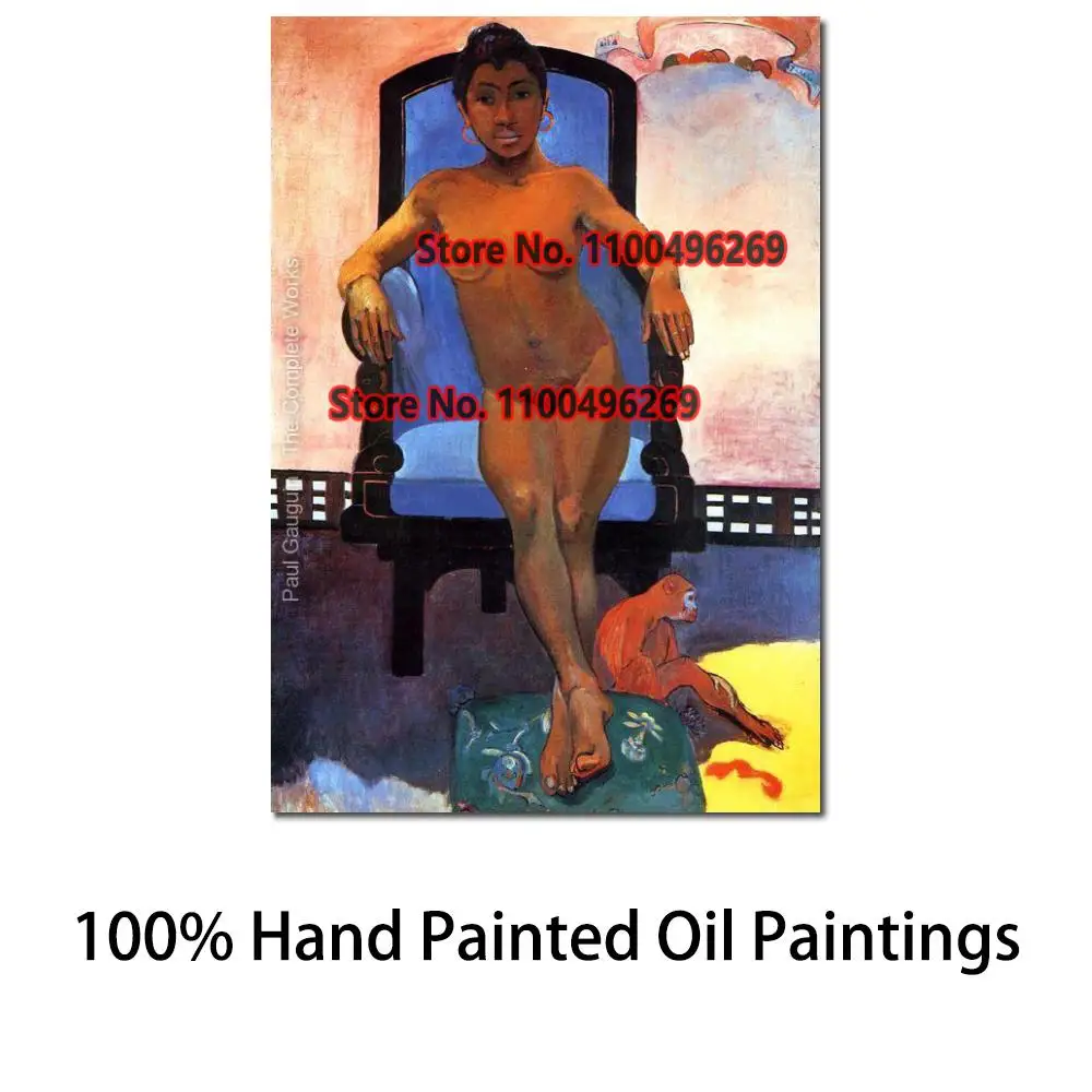 

Hand Painted Paul Gauguin Painting Canvas Art Portrait of Annah Javanese Modern Figure Woman Artwork High Quality Home Decor