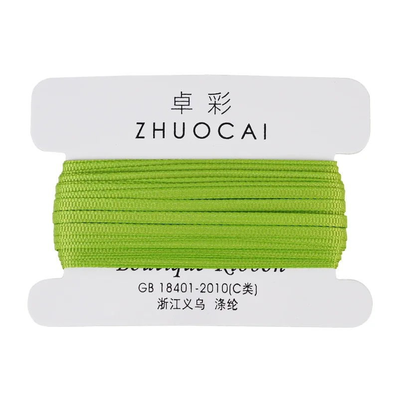 10Yards/lot 3mm Two-sided Rib Ribbons for Christmas Candy Box Birthday Gift Packing DIY Hair Accessories