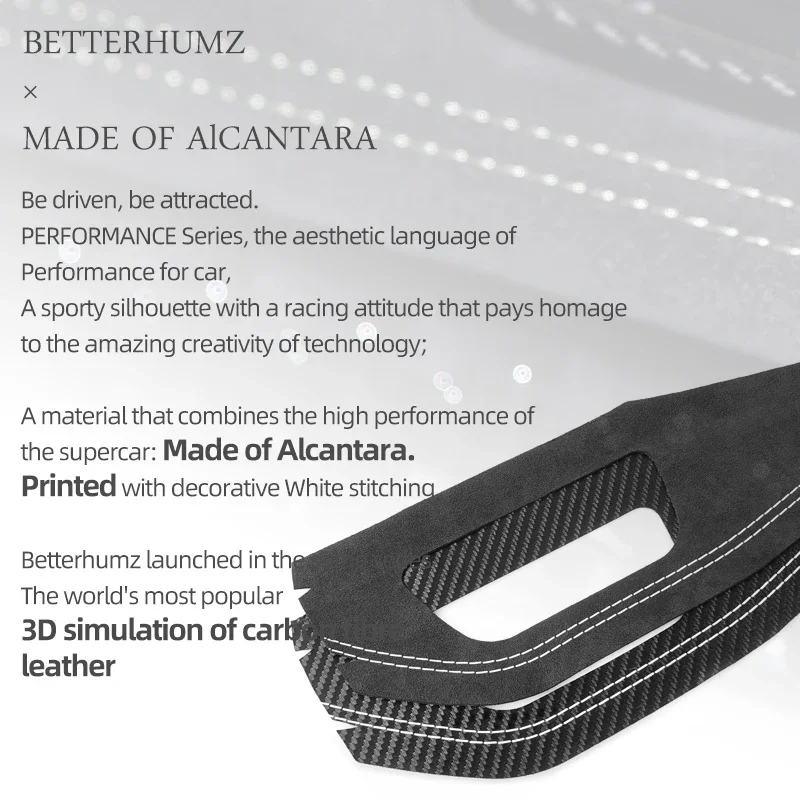 Car Interior Trim For Audi A4 B9 A5 Make of Alcantara Dashboard Panel Instrument Trim Strip Sticker Car Interior Tuning Accessories