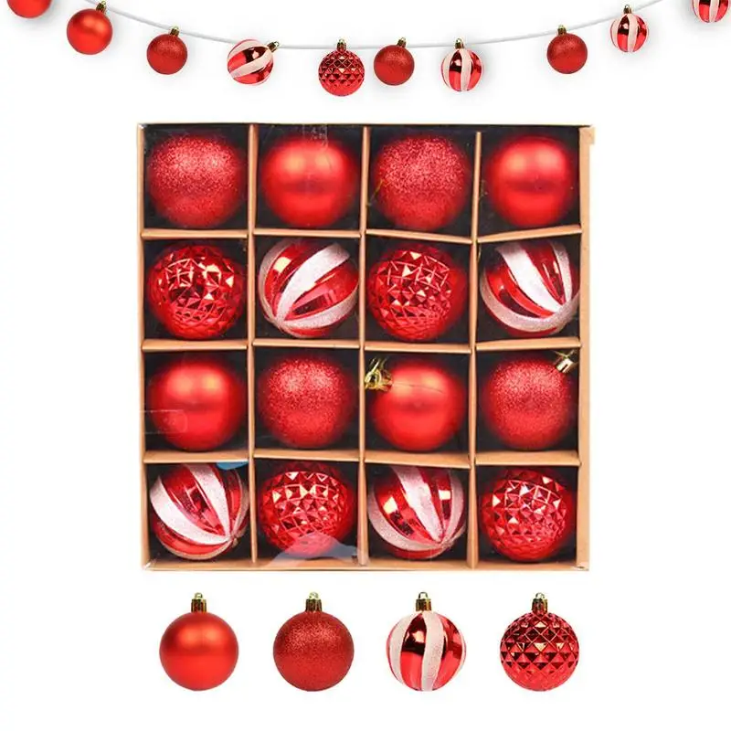 

Christmas Tree Ball Pendants Decorative Christmas Hanging Ball Tree Ornaments With Lanyards Window Balls Christmas Decor Party