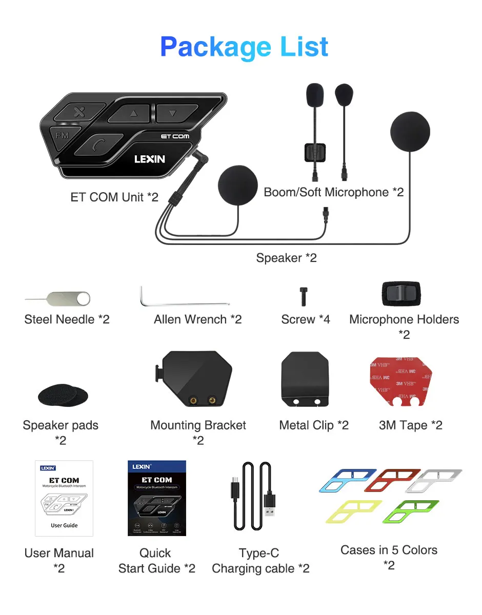 Lexin-ET Com V5.0     , Ƽ ÷ FM  BT Ŀ´  1200M 2 ̴
