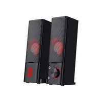 Redragon GS550 PC Gaming Speakers 2.0 Channel Desktop Computer Sound Bar  Quality Bass & Decent Red Backlit 1