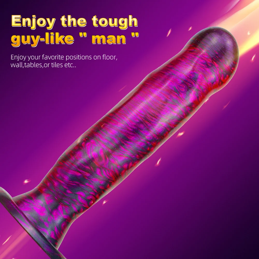 Liquid Silicone Realistic G Spot Dildo Suction Cup Hands-Free Play Sex Toys For Women Men Couples