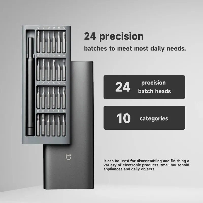 Original Xiaomi Mijia Precision Screwdriver Set With 24PCS Screw Multifunction Maintenance Tools Equipment For Phone PC Repair