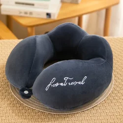 Premium U - Shaped Neck Cushion for Travel and Comfort (Navy Blue)
