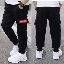 Korean Boys Long Pants Casual Sport Trousers Spring Kids Fashion Cotton Sweatpants For Teen Boy Brand Children Pants 110-170cm