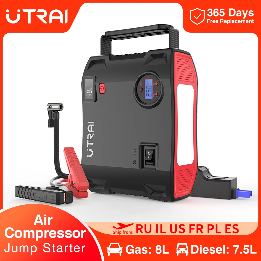 Buture 5 in 1 Car Jump Start Air Compressor 26800mAh Power Bank Portable  Battery Booster Digital Tire Inflator with 160W DC Out - AliExpress
