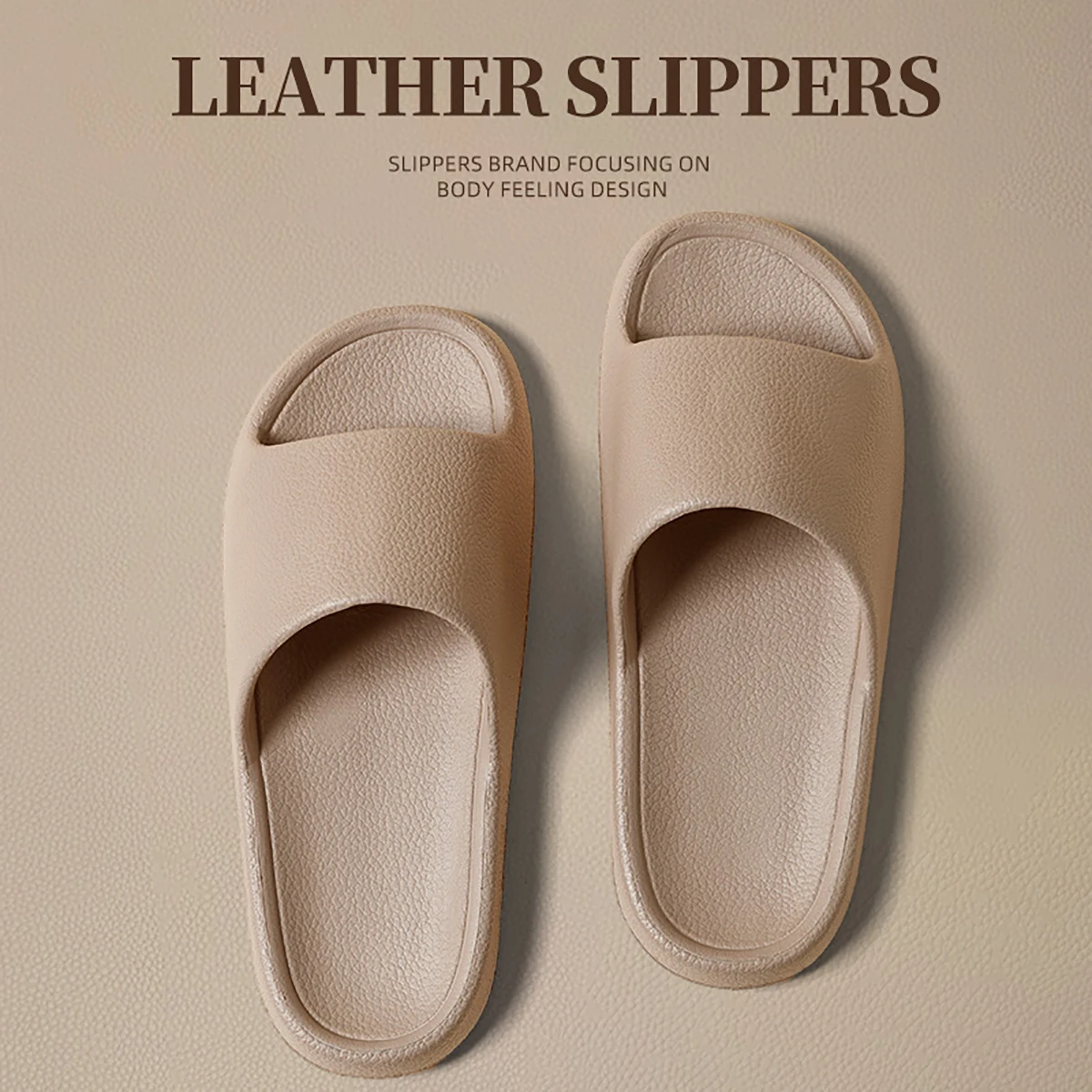 Female Slippers Women's Solid Color Casual Simple Slipper EVA Material Comfortable Indoor/Outdoor Dual-use Anti-Slip Design