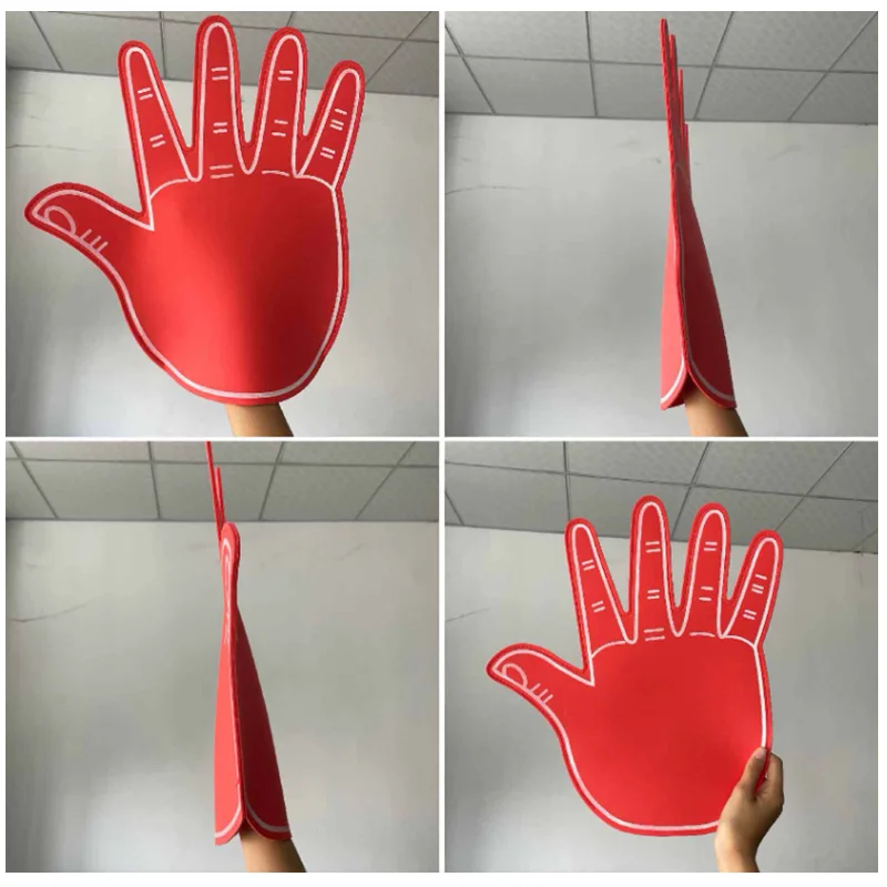 Sports Cheering Props Giant EVA Foam Hand Gloves Fingers Cheerleading Accessories Pompoms For Football Fan Events Fun Party