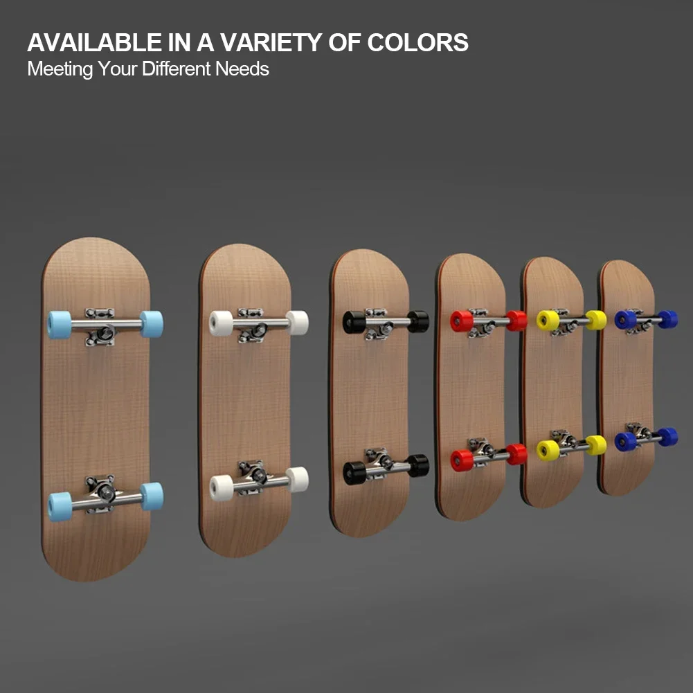 1Set Finger SkateBoard Wooden Fingerboard Toy Professional Stents Fingers Skate Set Novelty Children Christmas Gift finger skateboard toys fingerboard set