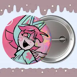 Dr. M Masacrik Psychocuties Cartoon Brooch Collection - Acrylic Button Pin Set - 44X44mm (Z12)