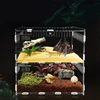 Insect Feeding Box Acrylic Clear Breeding Case for Spiders Reptiles Lizards Centipedes Small Snake 2 Size 3