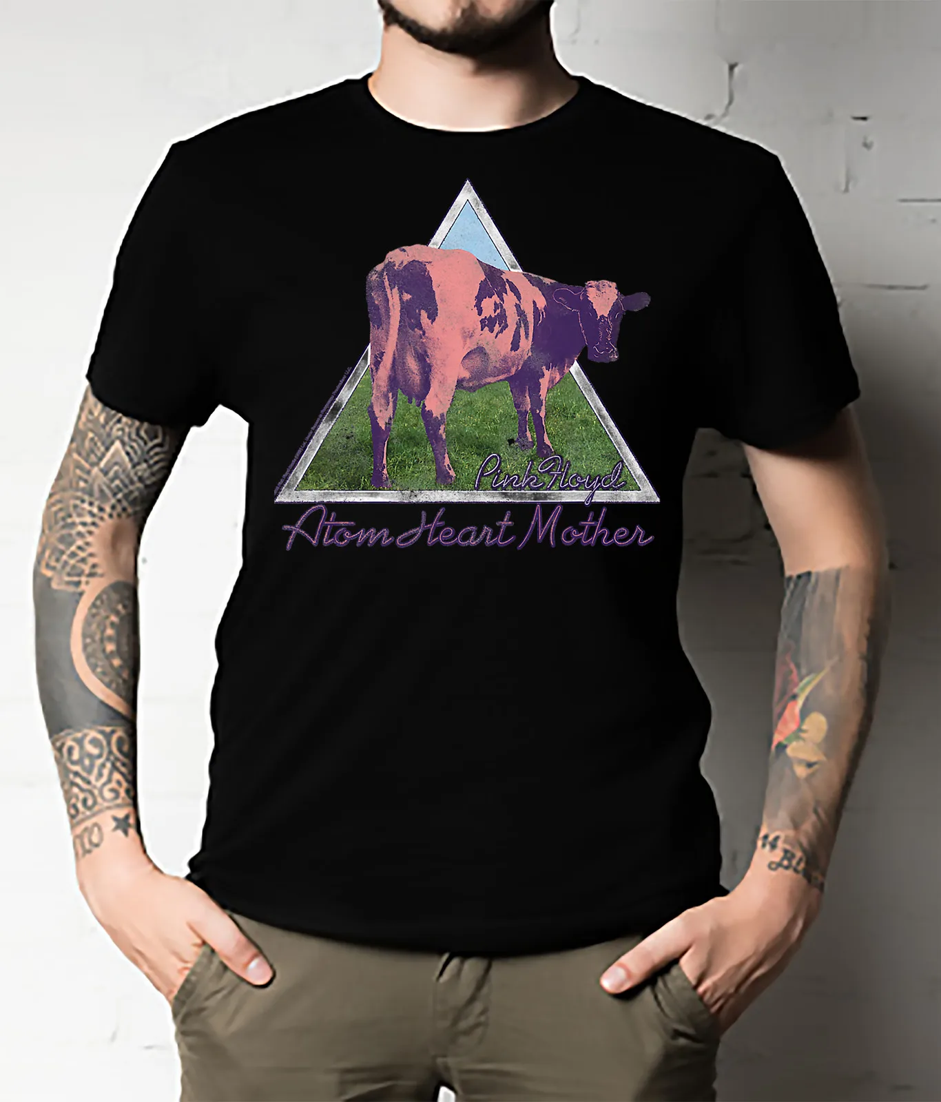 T-Shirt Atom Heart Mother Cow New Unisex Tutte Le Taglie