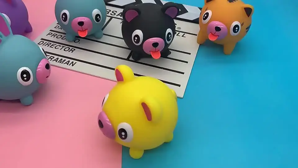Говорящие животные детские игрушки декомпрессионные писк сжимаемые для
