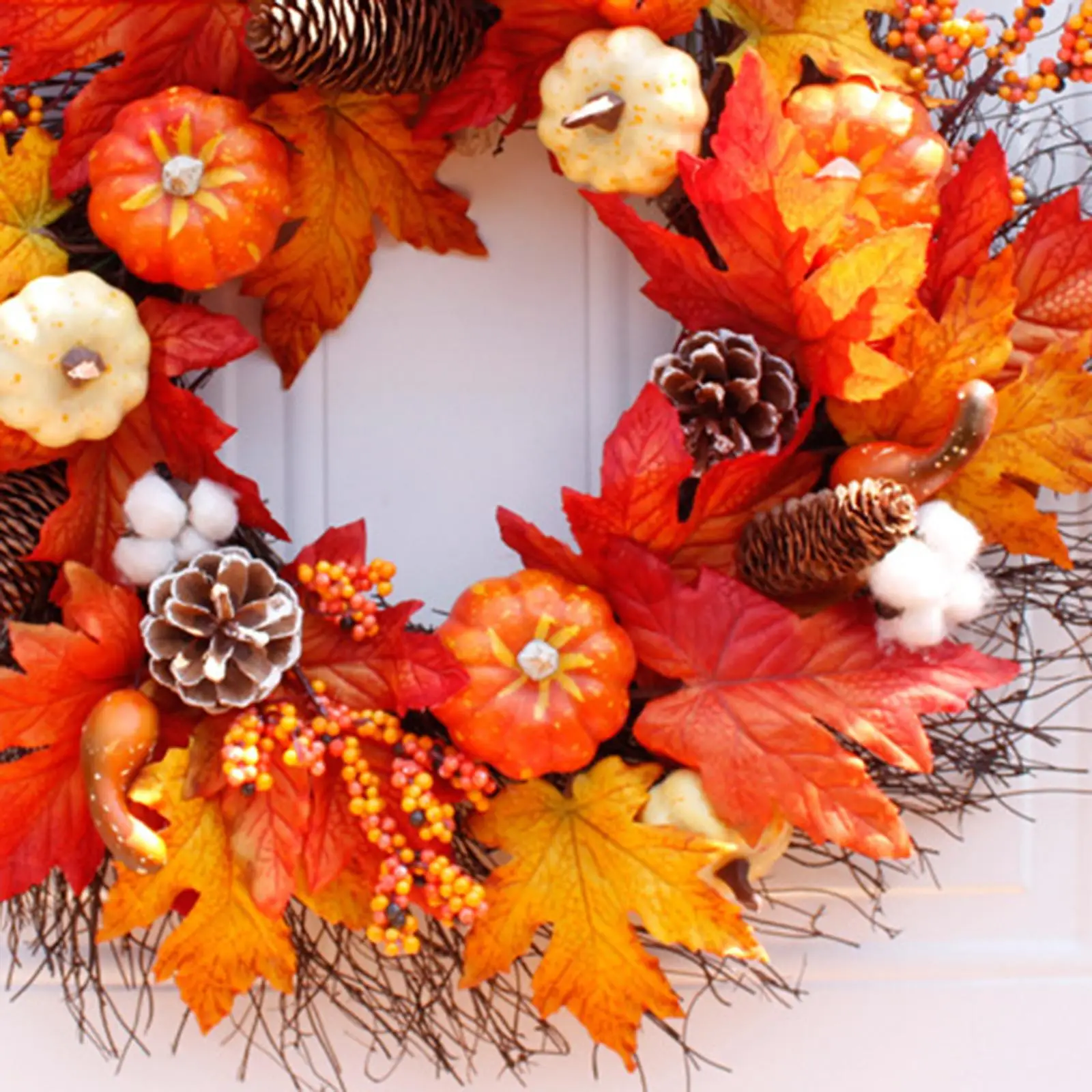 Autumn Harvest Garland Wreath 55cm Decorative Garland Day Supplies