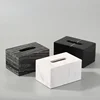 Nordic Natural Marble Tissue Box Square Rectangle Creative Black White Paper Drawer Paper Box Home Hotel Model Room Ornaments 1